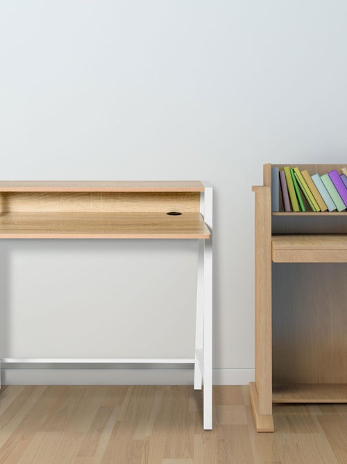 Bureau secrétaire néo-rétro avec étagère - Kiabi