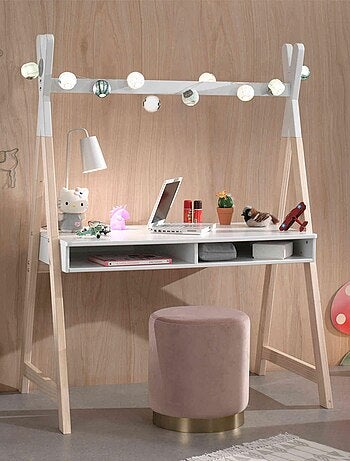 Bureau tipi 2 niches en bois