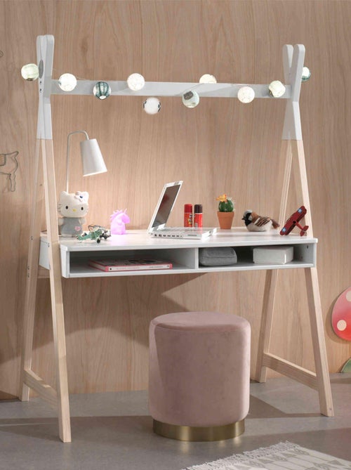 Bureau tipi 2 niches en bois - Kiabi