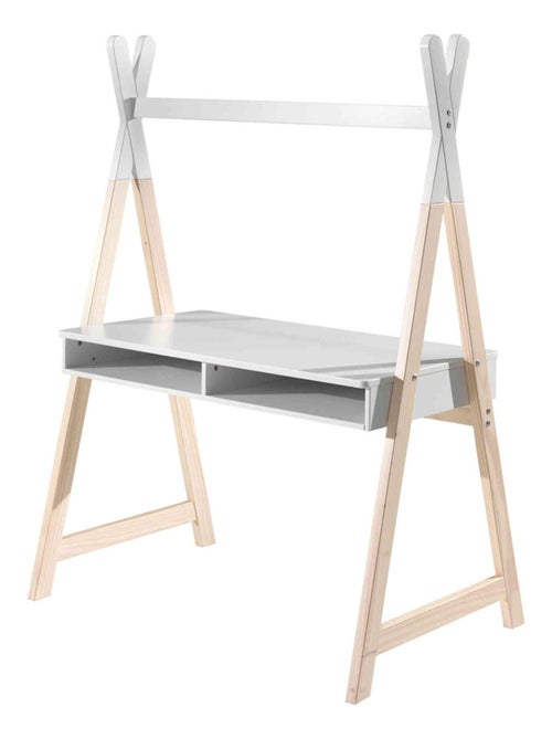 Bureau tipi 2 niches en bois - Kiabi