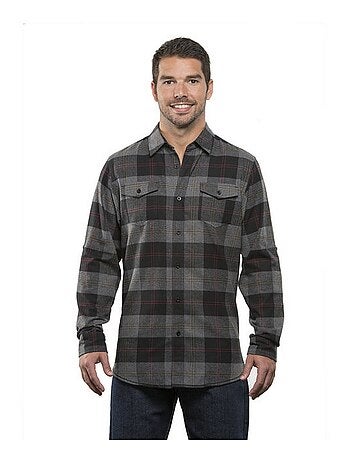 Burnside - Chemise motif/style motif écossais à carreaux
