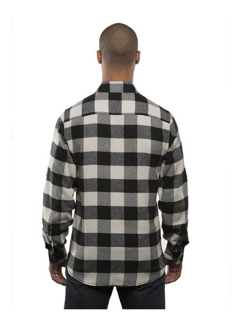 Burnside - Chemise motif/style motif écossais à carreaux Noir - Kiabi