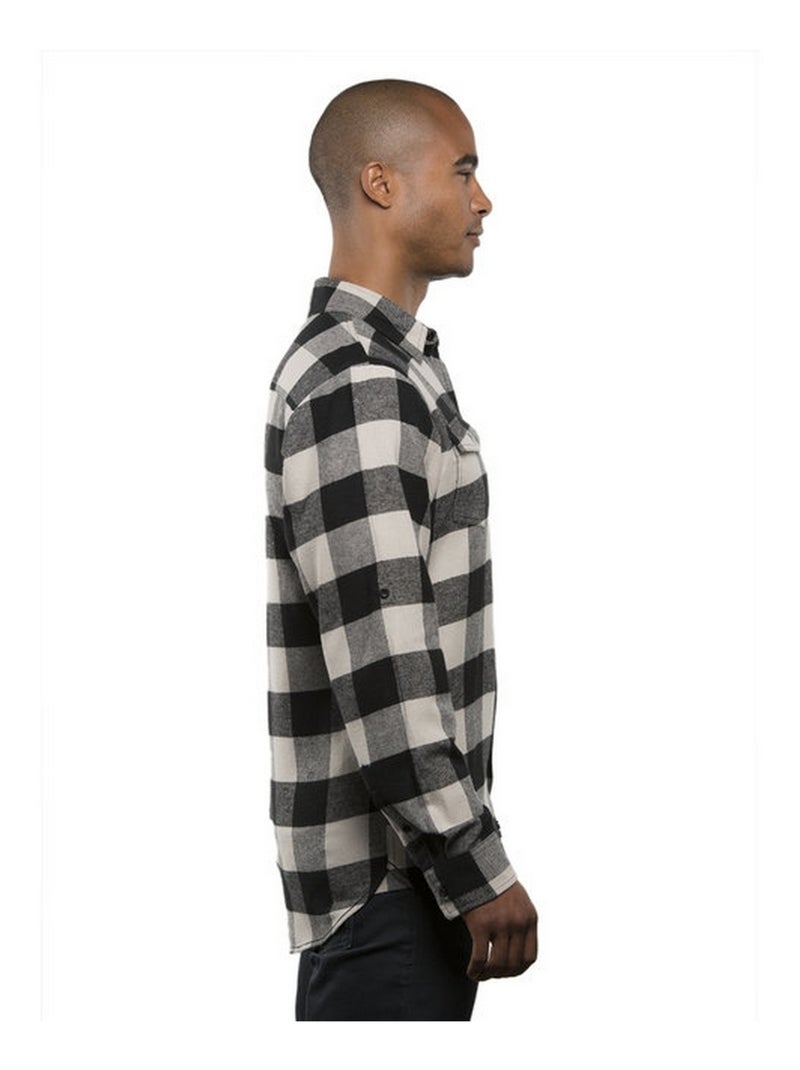 Burnside - Chemise motif/style motif écossais à carreaux Noir - Kiabi