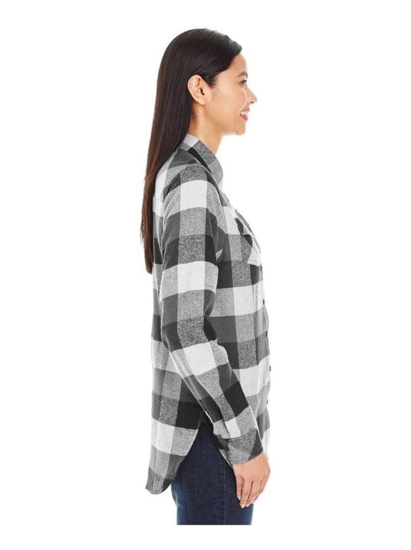 Burnside - Chemisier motif/style Motif écossais Vert/Prune - Kiabi