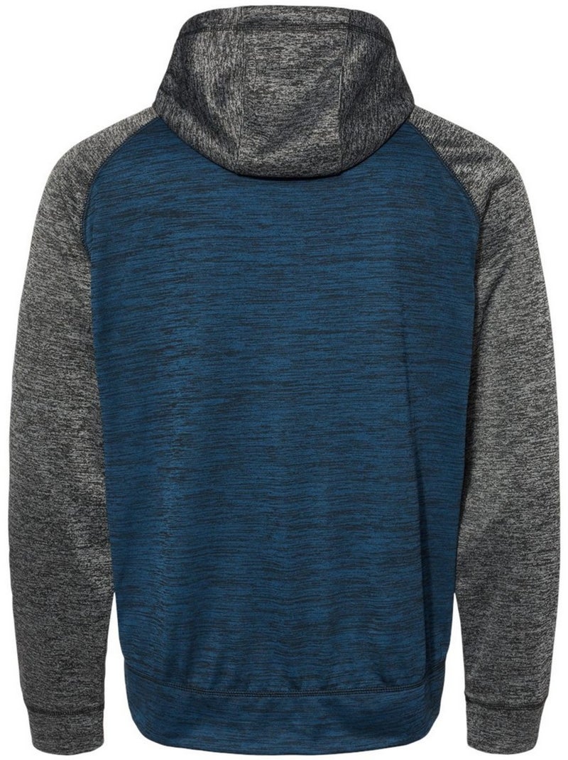 Burnside - Sweat à capuche manches raglan Bleu marine/Gris froid - Kiabi