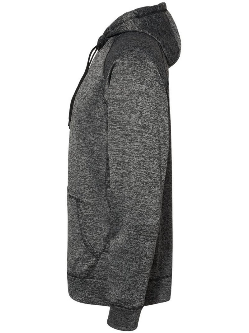 Burnside - Sweat à capuche manches raglan Gris chiné - Kiabi