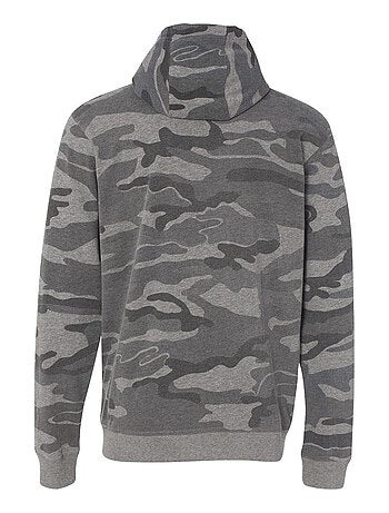 Burnside - Sweat à capuche motif/style camouflage