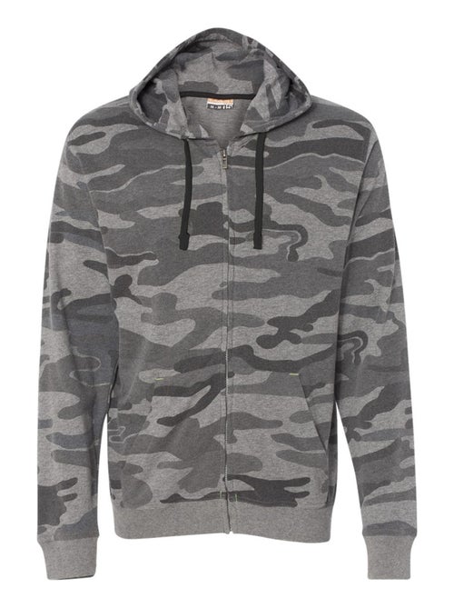 Burnside - Sweat à capuche motif/style camouflage - Kiabi