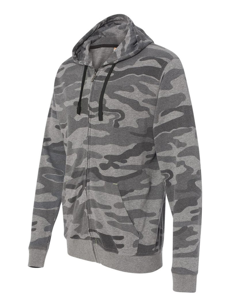 Burnside - Sweat à capuche motif/style camouflage Noir - Kiabi