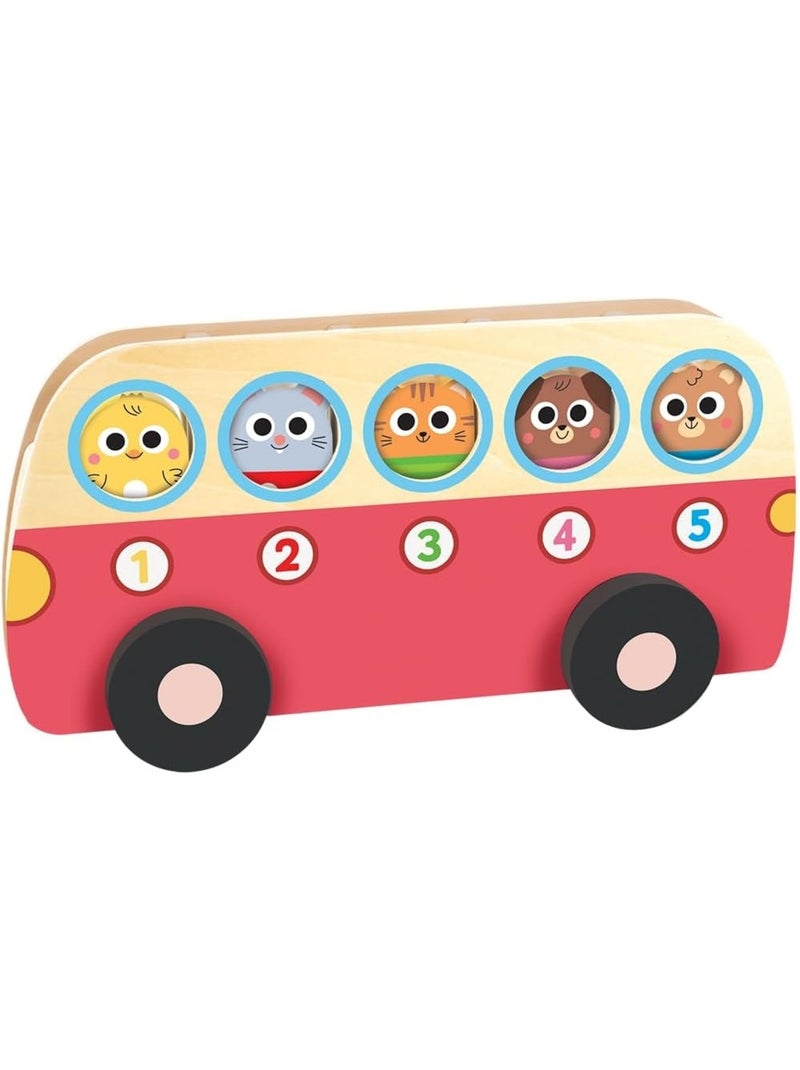 Bus de comptage 1 à 5 Rouge - Kiabi