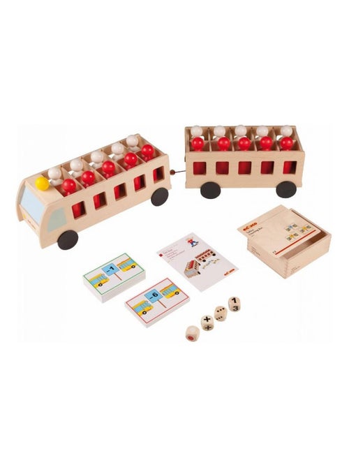 Bus mathématique avec remorque - maxi - jeu Montessori - Kiabi