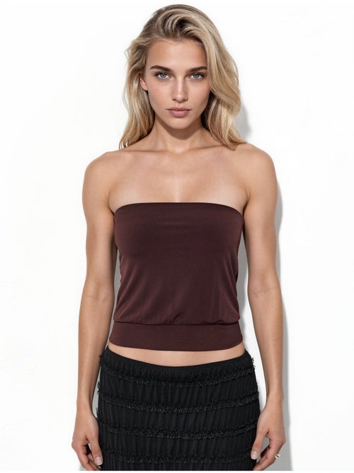 Busem crop top tricoté sans bretelles - Kiabi Busem crop top tricoté sans bretelles - Kiabi