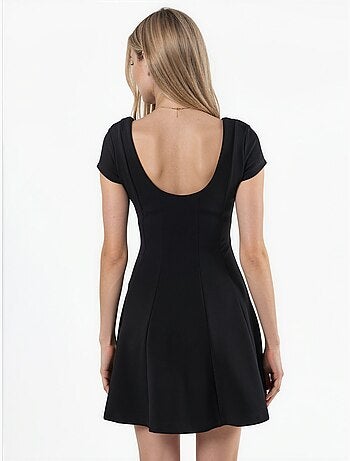 Busem robe courte patineuse à encolure en u