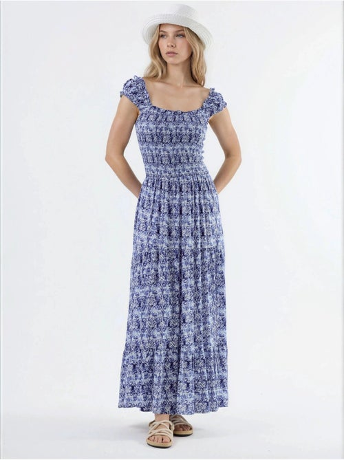Busem robe longue à imprimé paisley et col carré - Kiabi Busem robe longue à imprimé paisley et col carré - Kiabi