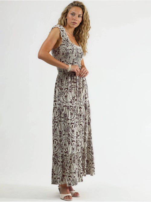 Busem robe longue à imprimé paisley et col carré - Kiabi