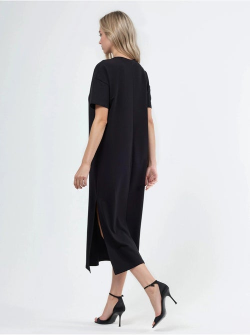 Busem robe midi t-shirt à col rond - Kiabi Busem robe midi t-shirt à col rond - Kiabi