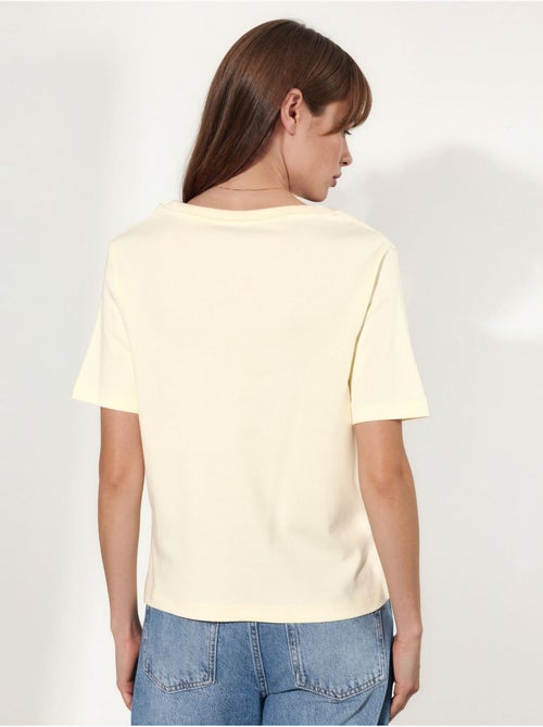 Busem t-shirt en coton à col v coupe régulière unie - Kiabi Busem t-shirt en coton à col v coupe régulière unie - Kiabi