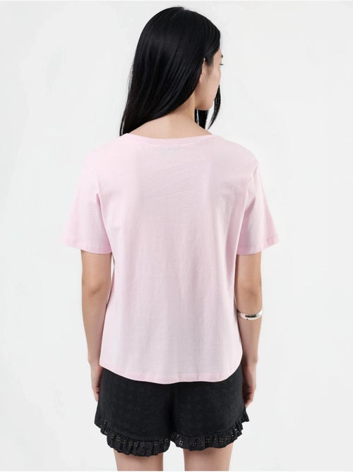 Busem t-shirt en maille unie à col en v - Kiabi Busem t-shirt en maille unie à col en v - Kiabi