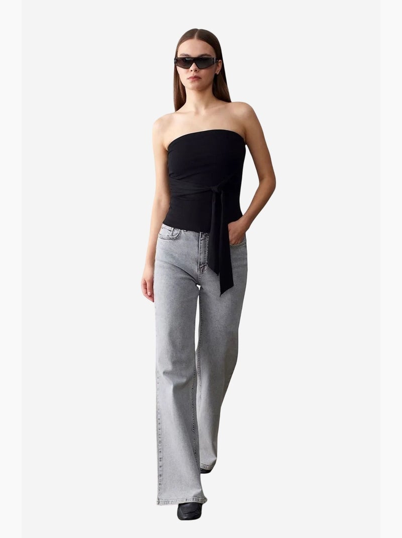 Bustier ajusté dilvin Noir - Kiabi