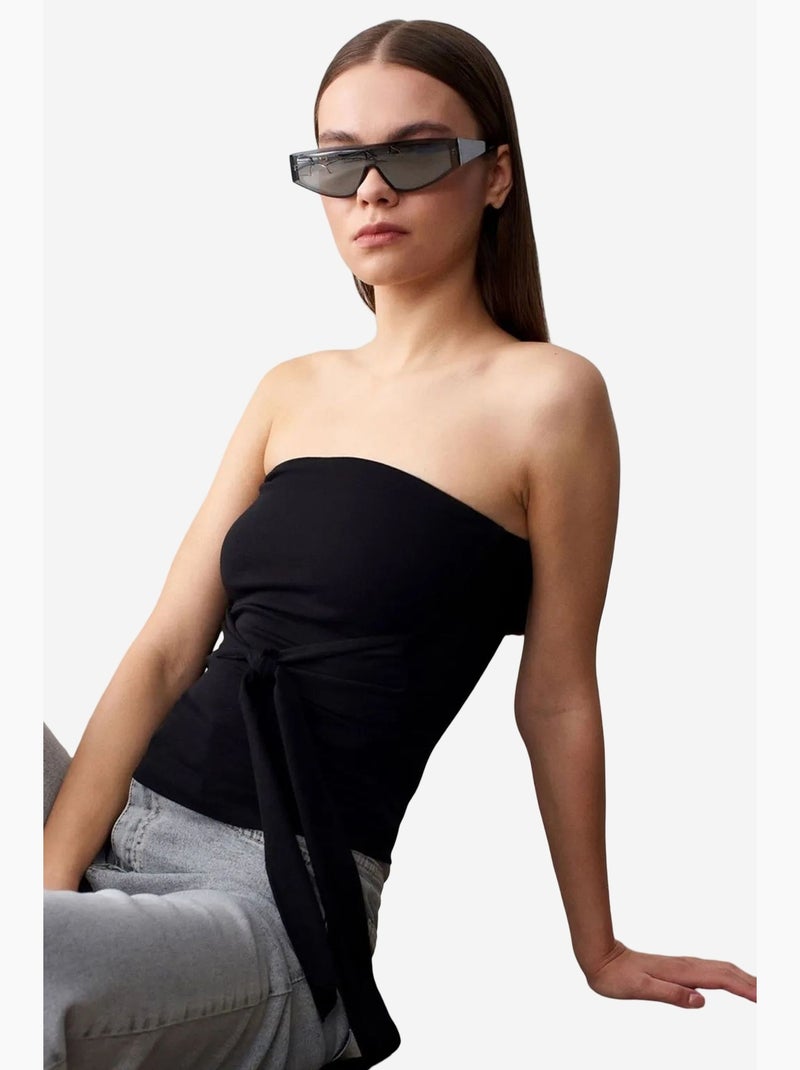 Bustier ajusté dilvin Noir - Kiabi
