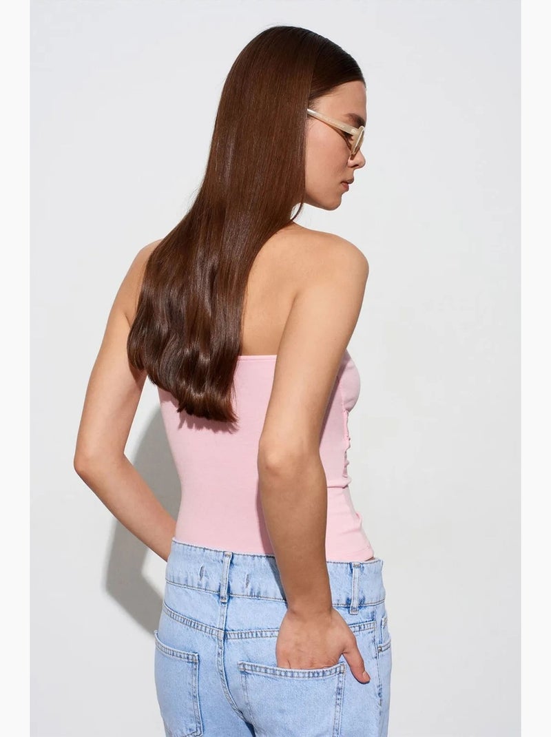 Bustier ajusté dilvin Rose clair - Kiabi