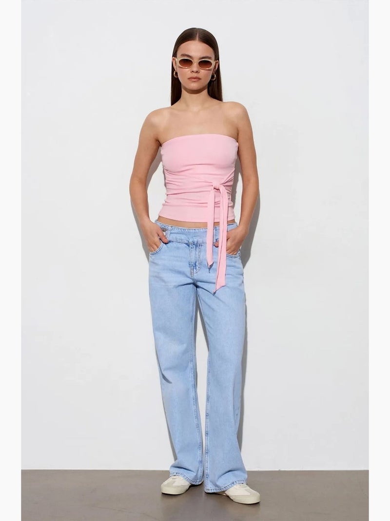 Bustier ajusté dilvin Rose clair - Kiabi