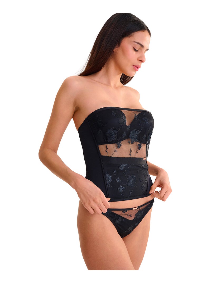 Bustier balconnet préformé multipositions PASSION Noir - Kiabi