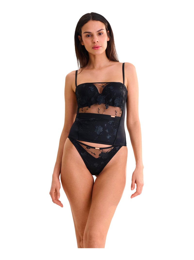 Bustier balconnet préformé multipositions PASSION Noir - Kiabi
