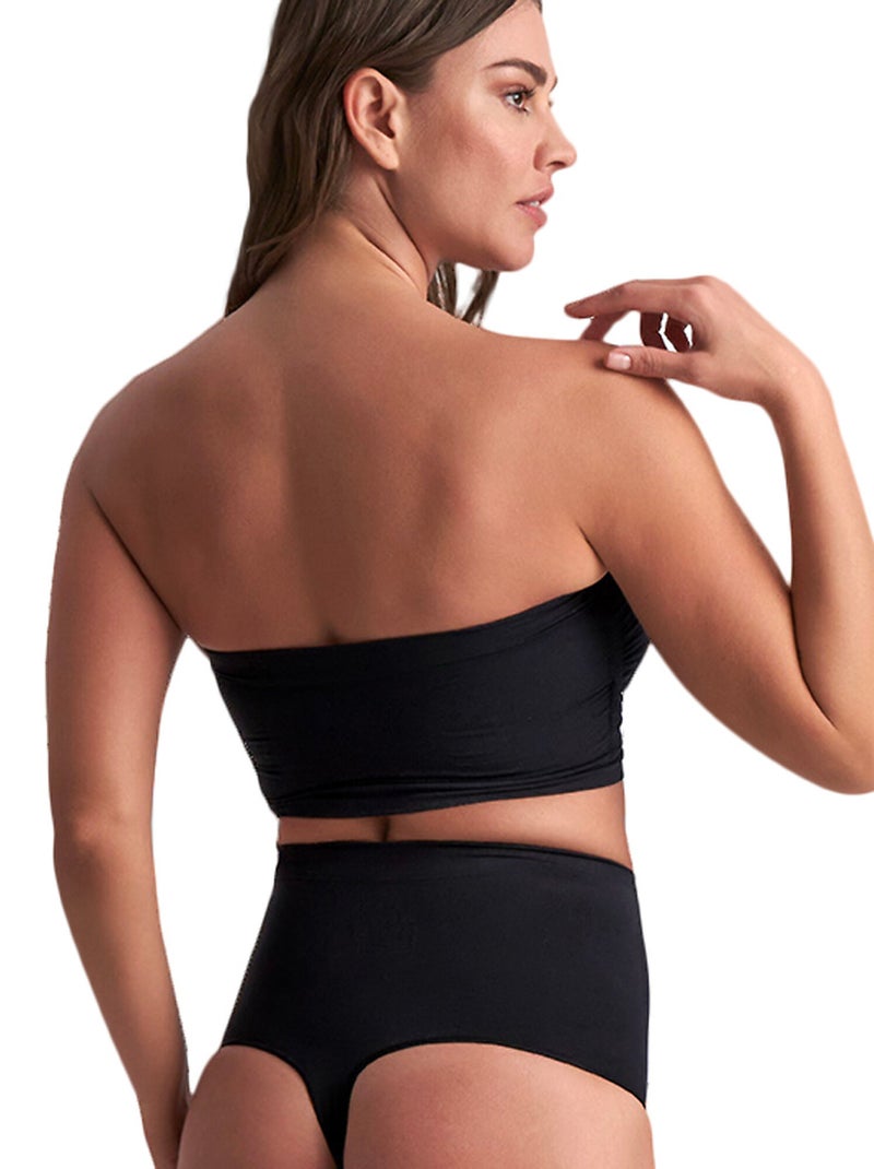 Bustier brassière tubulaire sans coutures Soft Touch Noir - Kiabi