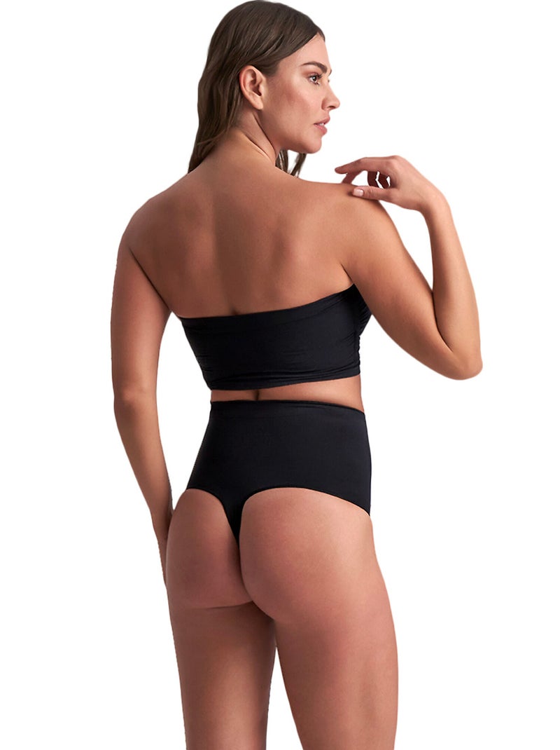 Bustier brassière tubulaire sans coutures Soft Touch Noir - Kiabi