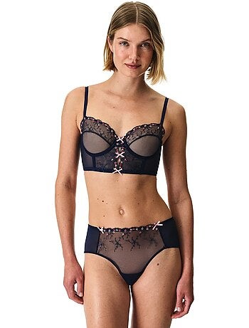 Bustier broidery femme penti