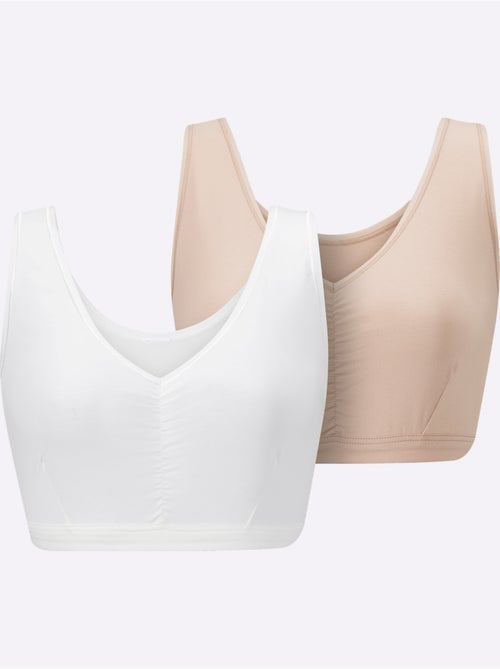 Bustier Côtes Fines - Taille Standard - Witt - Lot de 2 - Kiabi