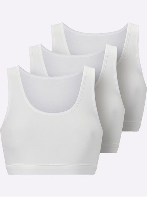 Bustier Côtes Fines - Taille Standard - Witt - Lot de 3 - Kiabi