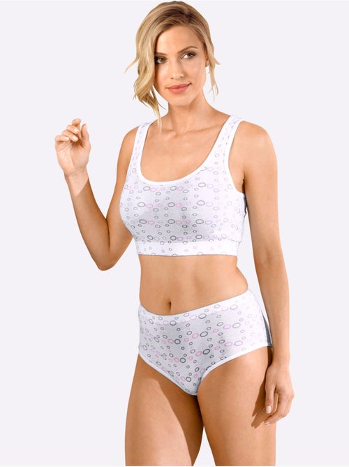 Bustier Côtes Fines - Taille Standard - Witt - Lot de 3 - Kiabi