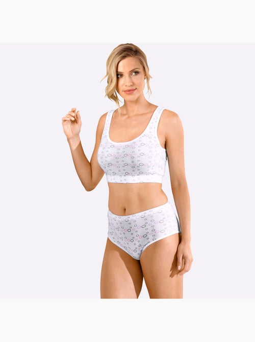 Bustier Côtes Fines - Taille Standard - Witt - Lot de 3 - Kiabi