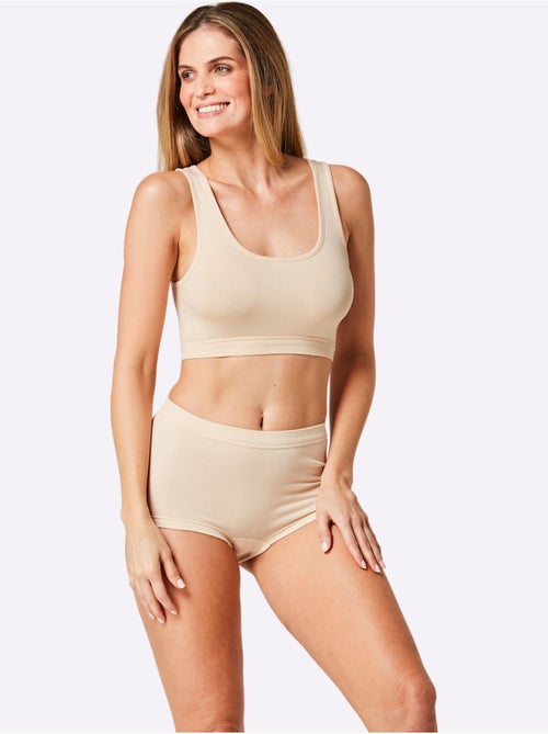 Bustier Côtes Fines - Taille Standard - Witt - Lot de 3 - Kiabi