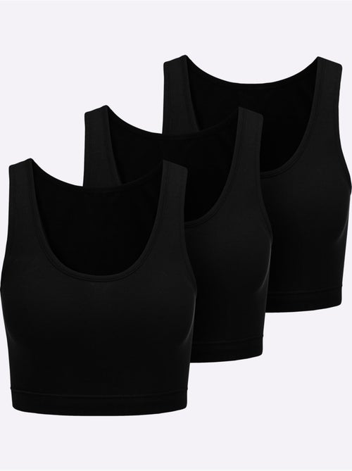Bustier Côtes Fines - Taille Standard - Witt - Lot de 3 - Kiabi