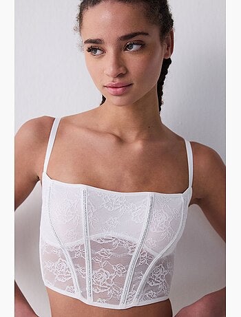 Bustier court corseté stone penti