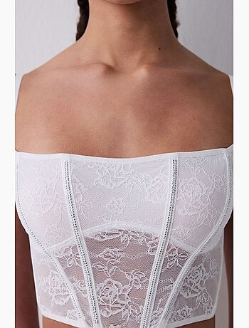 Bustier court corseté stone penti