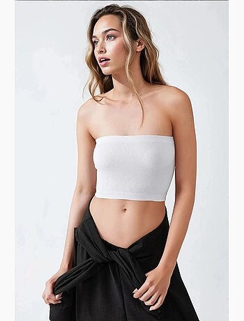 Bustier court côtelé ajusté hiccup