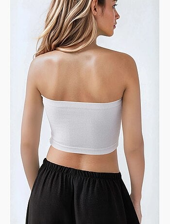 Bustier court côtelé ajusté hiccup