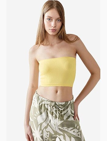 Bustier court côtelé ajusté hiccup