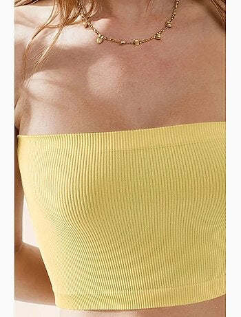 Bustier court côtelé ajusté hiccup