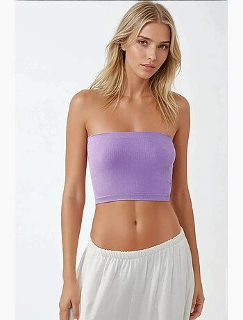 Bustier court côtelé ajusté hiccup