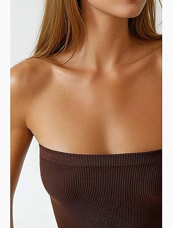 Bustier court côtelé ajusté hiccup