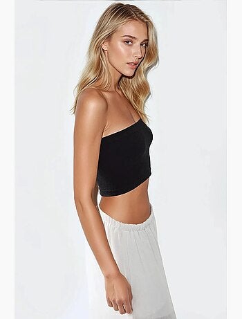 Bustier court côtelé ajusté hiccup