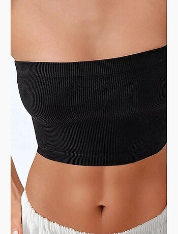 Bustier court côtelé ajusté hiccup