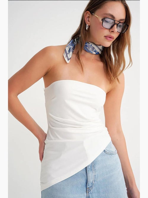 Bustier drapé mixray - Kiabi Bustier drapé mixray - Kiabi