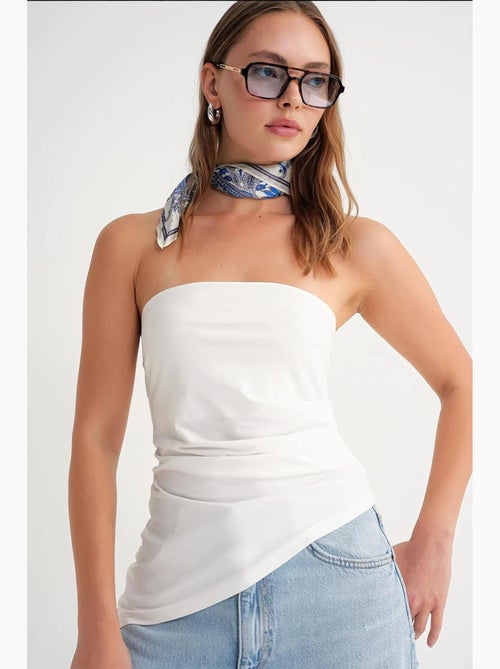 Bustier drapé mixray - Kiabi Bustier drapé mixray - Kiabi