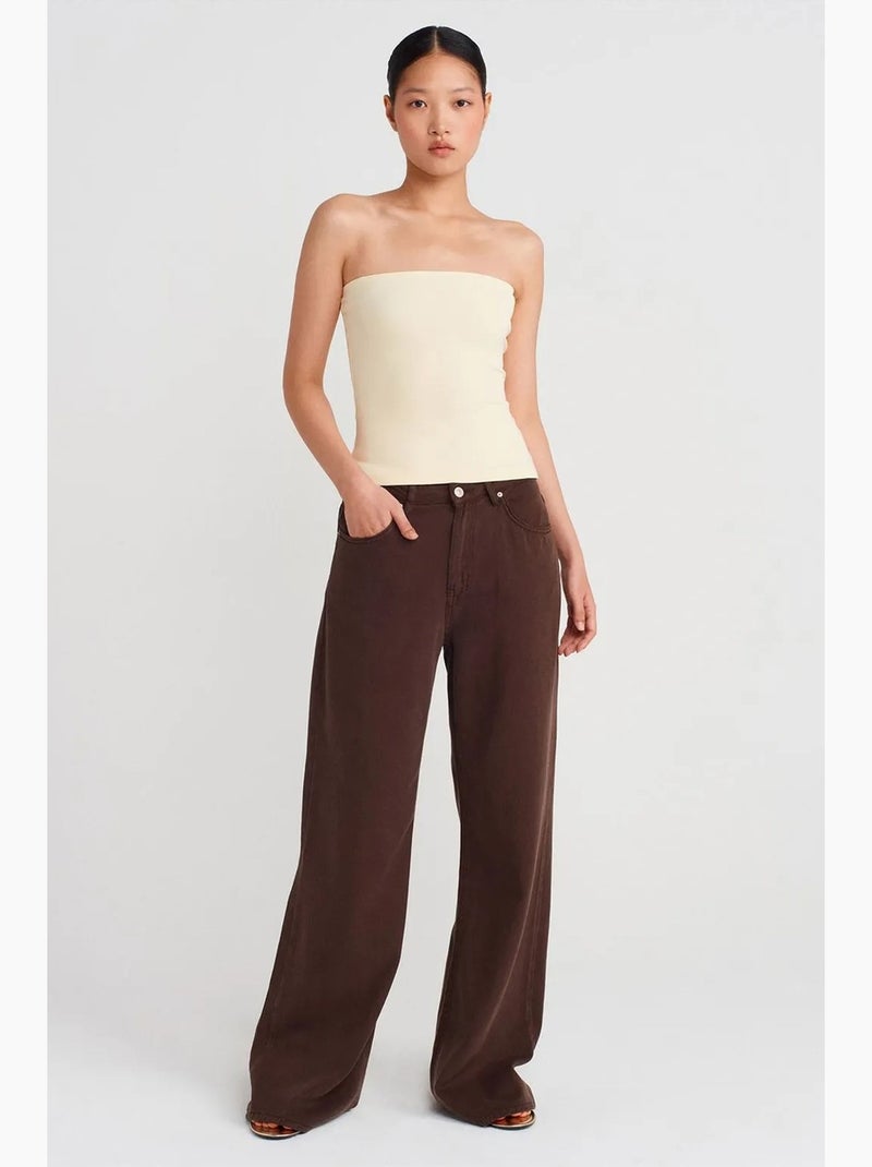 Bustier en jersey ajusté dilvin Ivoire - Kiabi